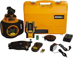 Johnson Level & Tool - 2,000' (Exterior) Measuring Range, 1/16" at 100' Accuracy, Self-Leveling Rotary Laser - 300, 600 & 1,100 RPM, 2 Beams, Lithium-Ion Battery Included - Strong Tooling