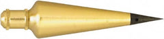 Johnson Level & Tool - 5-5/16 Inch Long, 1-5/16 Inch Diameter Brass Plumb Bob - 32 Ounce, Has Replacable Tip - Strong Tooling