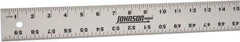 Johnson Level & Tool - 60" Long, 1/8, 1/16" Graduation, Aluminum Rule - English Graduation Style, Gray, Anodized Finish - Strong Tooling