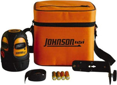 Johnson Level & Tool - 1 Beam 200' (Interior) 300' (Exterior) Max Range Self Leveling Line Laser - Red Beam, 1/8" at 50' Accuracy, 3-3/4" Long x 5-1/8" High, Battery Included - Strong Tooling