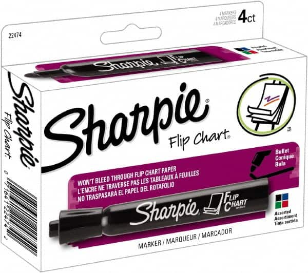 Sharpie - Black, Blue, Green, Red Permanent Marker - Bullet Tip, Water Based - Strong Tooling