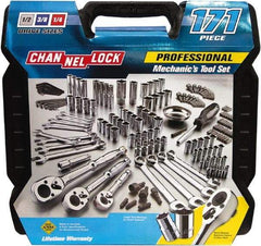 Channellock - 171 Piece 1/4, 3/8, 1/2" Drive Mechanic's Tool Set - Comes with Blow-Molded Case - Strong Tooling