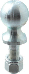 Reese - 1-7/8" Diam, 2-3/8" Shank Length, Hitch Ball - 3/4" Shank Diam, 2,000 Lb Capacity, Zinc Finish - Strong Tooling