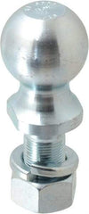 Reese - 2" Diam, 2" Shank Length, Hitch Ball - 1" Shank Diam, 7,500 Lb Capacity, Zinc Finish - Strong Tooling