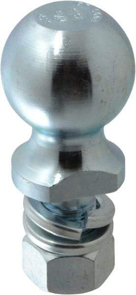 Reese - 2-5/16" Diam, 2" Shank Length, Hitch Ball - 1" Shank Diam, 7,500 Lb Capacity, Zinc Finish - Strong Tooling