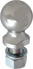 Reese - 2-5/16" Diam, 2" Shank Length, Hitch Ball - 1" Shank Diam, 6,000 Lb Capacity, Chrome Finish - Strong Tooling