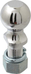 Reese - 2-5/16" Diam, 2-1/2" Shank Length, Hitch Ball - 1-1/4" Shank Diam, 12,000 Lb Capacity, Chrome Finish - Strong Tooling