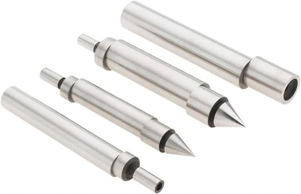 Value Collection - Double, Single End, Edge Finder Set - Ball, Conical, Cylindrical Head Type, Includes 4 Attachments, 4 Pieces - Strong Tooling