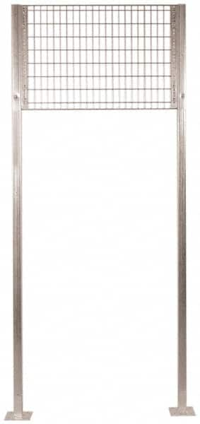 Folding Guard - 10 Ft. Tall Transome Kit - For Galvanized Welded Wire Partitions, for Temporary Structures - Strong Tooling