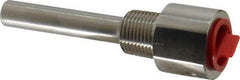 Alloy Engineering - 4 Inch Overall Length, 1/2 Inch Thread, 304 Stainless Steel Standard Thermowell - 2-1/2 Inch Insertion Length - Strong Tooling