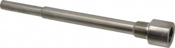 Alloy Engineering - 9 Inch Overall Length, 1/2 Inch Thread, 304 Stainless Steel Standard Thermowell - 7-1/2 Inch Insertion Length - Strong Tooling