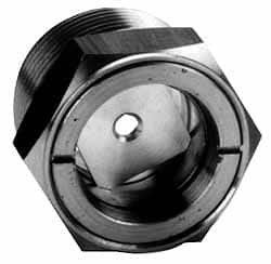 LDI Industries - 9/16" Sight Diam, 1/2" Thread, 1" OAL, Low Pressure Pipe Thread Lube Sight with Reflector Sight Glass & Flow Sight - 7/8" Head, 20 Max psi, 1/2-14 Thread - Strong Tooling