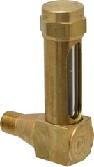 LDI Industries - 1-3/8 Inch Long Sight, 1/8 Inch Thread Size, Buna-N Seal Short Elbow, Vented Oil-Level Indicators and Gauge - 2-3/8 Inch Length to Center of Base - Strong Tooling