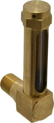 LDI Industries - 1-7/8 Inch Long Sight, 1/4 Inch Thread Size, Buna-N Seal Short Elbow, Vented Oil-Level Indicators and Gauge - 2-7/8 Inch Length to Center of Base - Strong Tooling