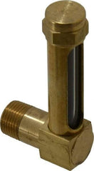 LDI Industries - 1-7/8 Inch Long Sight, 3/8 Inch Thread Size, Buna-N Seal Short Elbow, Vented Oil-Level Indicators and Gauge - 2-7/8 Inch Length to Center of Base - Strong Tooling