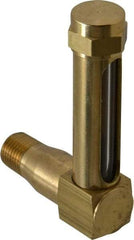 LDI Industries - 1-7/8 Inch Long Sight, 1/4 Inch Thread Size, Buna-N Seal Long Elbow, Vented Oil-Level Indicators and Gauge - 2-7/8 Inch Length to Center of Base - Strong Tooling