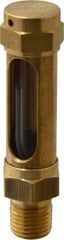 LDI Industries - 1-3/8 Inch Long Sight, 1/4 Inch Thread Size, Buna-N Seal Straight to Male Thread, Vented Oil-Level Indicators and Gauge - 3 Inch Length - Strong Tooling