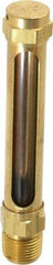 LDI Industries - 2-3/4 Inch Long Sight, 3/8 Inch Thread Size, Buna-N Seal Straight to Male Thread, Vented Oil-Level Indicators and Gauge - 4-1/2 Inch Length - Strong Tooling