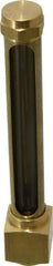 LDI Industries - 4-1/4 Inch Long Sight, 1/2 Inch Thread Size, Buna-N Seal Elbow to Female Thread, Vented Oil-Level Indicators and Gauge - 5-3/4 Inch Length to Center of Base - Strong Tooling