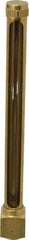 LDI Industries - 7-1/2 Inch Long Sight, 1/2 Inch Thread Size, Buna-N Seal Elbow to Female Thread, Vented Oil-Level Indicators and Gauge - 9 Inch Length to Center of Base - Strong Tooling