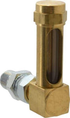 LDI Industries - 1-3/8 Inch Long Sight, 1/4 Inch Thread Size, Buna-N Seal Union Coupling, Vented Oil-Level Indicators and Gauge - 2-3/8 Inch Length to Center of Base - Strong Tooling