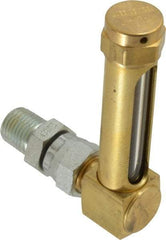 LDI Industries - 1-7/8 Inch Long Sight, 1/4 Inch Thread Size, Buna-N Seal Union Coupling, Vented Oil-Level Indicators and Gauge - 2-7/8 Inch Length to Center of Base - Strong Tooling