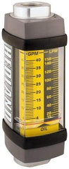 Hedland - 1-1/4" SAE Port Oil & Petroleum-Based Liquid Flowmeter - 3000 Max psi, 5 to 50 GPM, Anodized Aluminum - Strong Tooling