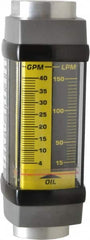 Hedland - 1" NPTF Port Oil & Petroleum-Based Liquid Flowmeter - 3000 Max psi, 4 to 40 GPM, Anodized Aluminum - Strong Tooling