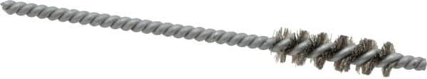 Schaefer Brush - 1/8 Inch Inside Diameter, 5/16 Inch Actual Brush Diameter, Stainless Steel, Power Fitting and Cleaning Brush - 1/8 Shank Diameter, 3-5/8 Inch Long, Twisted Wire Stem, 1/4 Inch Refrigeration Outside Diameter - Strong Tooling