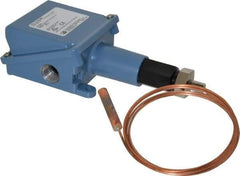 Made in USA - 100 to 400°F, Watertight Temp Switch - 10 Resolution, 3/8 x 2-3/32 Bulb - Strong Tooling