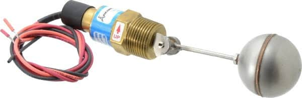 Thomas Products Ltd. - 1" Thread, 900 Max psi, 300°F Max, Liquid Level Side Mounted Float Switches - Brass Stem - Strong Tooling