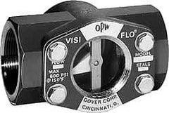 OPW Engineered Systems - 1 Inch, Carbon Steel, Visi-Flo Sight Flow Indicator - 200 Max psi, 4-1/4 Inch Overall Length - Strong Tooling