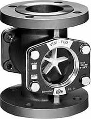 OPW Engineered Systems - 2 Inch, Carbon Steel, Visi-Flo Sight Flow Indicator - 150 Max psi, 7 Inch Overall Length - Strong Tooling