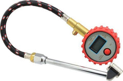 Value Collection - 0 to 160 psi Digital Tire Pressure Gauge - CR2032 Lithium Battery, 9' Hose Length, 0.5 psi Resolution - Strong Tooling