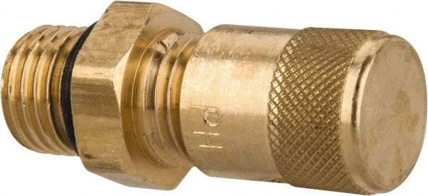 Parker - 500 Max psi, 1/4 Tube OD, Access Valve Assembly Access Valve - Brass - Strong Tooling