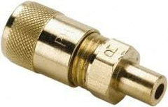 Parker - 500 Max psi, 3/8 Tube OD, Straight Solder Connector Access Valve - Brass - Strong Tooling