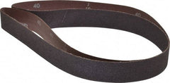 Norton - 1-1/2" Wide x 60" OAL, 40 Grit, Aluminum Oxide Abrasive Belt - Aluminum Oxide, Coarse, Coated, X Weighted Cloth Backing, Series R228 - Strong Tooling