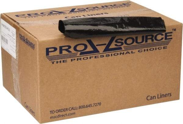 PRO-SOURCE - 2 mil Thick, Heavy-Duty Trash Bags - 40" Wide x 46" High, Black - Strong Tooling