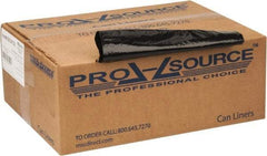 PRO-SOURCE - 1.65 mil Thick, Heavy-Duty Trash Bags - 40" Wide x 46" High, Black - Strong Tooling