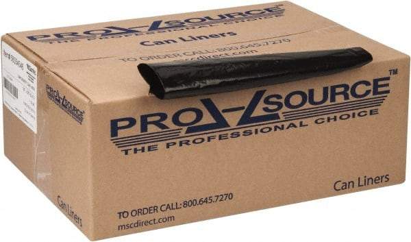 PRO-SOURCE - 1.5 mil Thick, Heavy-Duty Trash Bags - 38" Wide x 58" High, Black - Strong Tooling