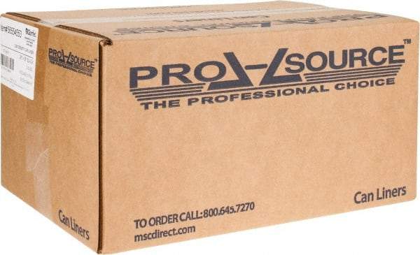 PRO-SOURCE - 2 mil Thick, Heavy-Duty Trash Bags - 38" Wide x 58" High, Black - Strong Tooling