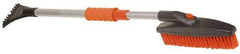 Value Collection - 42" Long Telescoping Swivel Snowbrush & Ice Scraper - Plastic/Metal - Strong Tooling