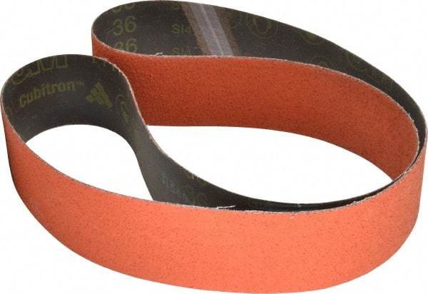 3M - 2-1/2" Wide x 60" OAL, 36 Grit, Ceramic Abrasive Belt - Ceramic, Very Coarse, Coated, YF Weighted Cloth Backing, Wet/Dry, Series 777F - Strong Tooling