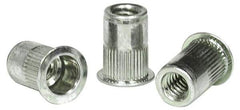 RivetKing - #10-24, 0.13 to 0.225" Grip, 19/64" Drill, Aluminum Standard Rivet Nut - Uncoated, Countersunk Head - Strong Tooling