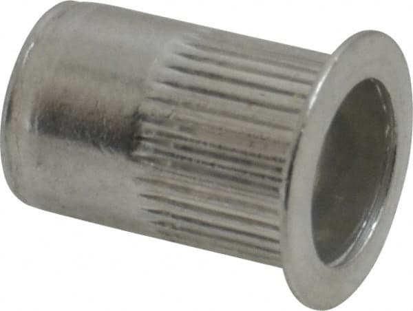 RivetKing - 0.02 to 0.13" Grip, Aluminum Standard Rivet Nut - Uncoated, Countersunk Head - Strong Tooling