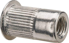 RivetKing - 0.13 to 0.225" Grip, Aluminum Standard Rivet Nut - Uncoated, Countersunk Head - Strong Tooling