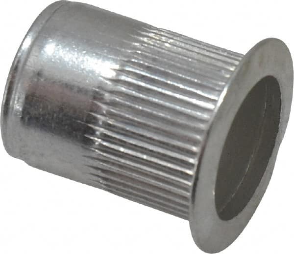 RivetKing - 5/16-18, 0.027 to 0.15" Grip, 17/32" Drill, Aluminum Standard Rivet Nut - Uncoated, Countersunk Head - Strong Tooling