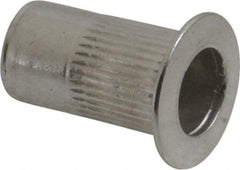 RivetKing - #8-32, 0.08 to 0.13" Grip, 17/64" Drill, Aluminum Standard Rivet Nut - Uncoated, Countersunk Head - Strong Tooling