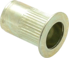 RivetKing - #10-24, 0.02 to 0.13" Grip, Steel Standard Rivet Nut - Zinc Yellow Dichromate Finish, Countersunk Head - Strong Tooling