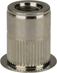 RivetKing - 5/16-18, 0.027 to 0.15" Grip, Steel Standard Rivet Nut - Zinc Yellow Dichromate Finish, Countersunk Head - Strong Tooling